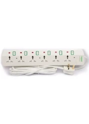 Terminator 6 Way Universal Power Extension Socket 13A 3M Esma Approved