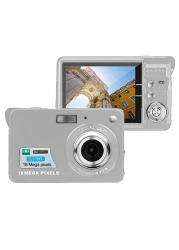 Acuvar 18MP Megapixel Digital Camera with 2.7" LCD Screen, Rechargeable Battery, HD Photo and Video for Indoor, Outdoor Photography for Adults, Kids (Silver)