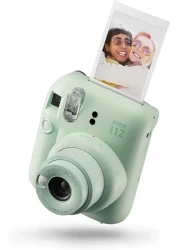 Fujifilm Instax Mini 12 Instant Film Camera, Auto Exposure With Built-In Selfie Lens, Mint Green