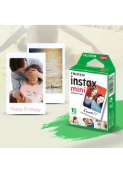 Fujifilm-Instax Mini 10 Sheets White Film Photo Paper Snapshot Album Instant Print for Instax Mini 7s/8/25/90/9