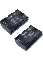 DMK POWER LP-E6 LP-E6N (2-Pack) Camera Battery for Canon EOS 5D Mark II Mark III Mark IV 5DS 5DS R 6D 60D 60Da 6D Mark II 7D 7D Mark II 70D 80D R XC10 XC15