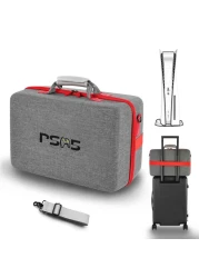 ASNOMY Carrying Case Compatible with PS5, Hard Shell Carry Case Travel Bag, Organizer Protective Case for Playstation 5 Console,Dual Controller and Accessories[Not suitable with 2023 "slim version]