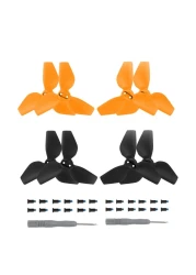 4pairs Neo 2016S Propellers Replacement Spare Parts Props Blades for DJI Neo Drone Accessories (Black + Yellow)