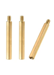 uxcell M5x60mm+7mm Male-Female Brass Hex PCB Motherboard Spacer Standoff for FPV Drone Quadcopter, Computer &amp; Circuit Board 3pcs