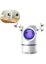 FITTO Non-Toxic Electronic Mosquito Killer Lamp &ndash; UV Light Fly Zapper with Powerful Cyclone, USB-Powered Insect Trap for Indoor and Outdoor Use, Safe for Bedrooms, Kitchens, Offices, and More