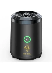 FITTO Mini USB Portable Incense Burner Arab Bakhoor Electric Aroma Diffuser Compact and Stylish Incense Holder for Car, Home, Office, and Travel Ceramic Heating Element with Zinc Alloy Shell
