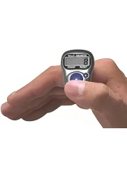 FITTO Multi-Functional Electronic Finger Counter 5-Digit LCD Display - EQ Clicker Mechanical Hand Tally Tasbih Digital Tracker for Muslim Prayer Counter - Mini Handheld Clicker