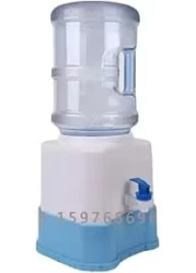 FITTO Electric Water Dispenser for 5 Gallon Bottle, Portable USB Rechargeable Pump, White and Blue, Automatic Water Dispenser for Home, Office, Kitchen, Ideal for Indoor and Outdoor Use