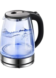 GStorm High Borosilicate Glass and Stainless Steel + ABS 2.0 L Electric Kettle