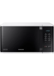 Samsung Solo Microwave Oven, 23L, MS23K3513AW, White/Black