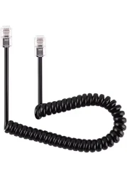 Telephone Phone Handset Cable Cord, Stretch Length: 2m Landline Phone Handset Cable Cord
