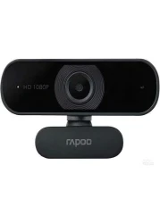 Rapoo C260 USB Full HD Webcam For PC/Laptop, 1080P - Plug And Play - Black