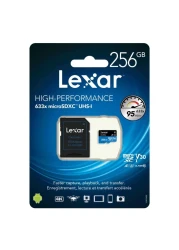 Lexar High Performance microSDHC with Adapter 633x 256GB UHS-I Black/Blue