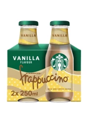 Starbucks Frappuccino Vanilla Coffee Drink, 250ml Pack of 2