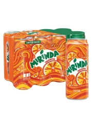 ميرندا مشروب غازي بالبرتقال بحجم 295ملل، حزمة من 8