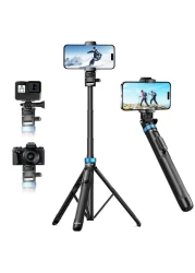 UBeesize 72" Phone Tripod - Tripod for iPhone &amp; Selfie Stick with Phone Holder &amp; Remote - Upgraded, Stable &amp; Portable Stand for iPhone 16/15/14, Android, Cameras &amp; Action Cams