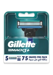 Gillette Mach3+ Blade refills 5 PCS