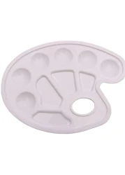Generic Foot Design Plastic Palette Art Paint Plastic Drawing Tray Color Palette For Oil Watercolour White Painting Pallet