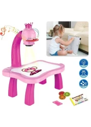 Child Smart Projector Table &ndash; Educational Drawing Playset for Toddlers, Interactive Toy for Kids Age 3+ Fun Learning Projector Toy for Boys &amp; Girls