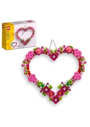 LEGO Heart Ornament Building Toy Set - Fun Arts and Crafts Idea for Girls and Boys, Ages 9+ - Gift for Valentines Day for Kids - Display on The Wall as Home Decoration - 40638