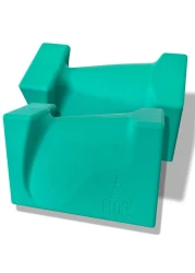 WRIST BLOCK&trade; The Ultimate Evolution in Premium Quality Yoga Blocks (Set of 2, Teal) - Designed to Eliminate Wrist Strain During Yoga, Pilates, Pushups and Other Exercises - Wrist Support - Meditation
