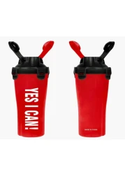 Supreme Sports 2-In-1 Shaker Bottle Red 500ml