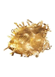 Beauenty - 100 Led 10 Meters Fairy String Light Gold 6X8Centimeter