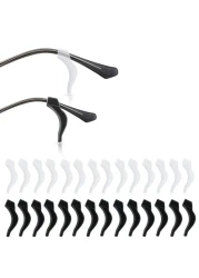 14 Pairs Ear Hook Glasses Strap Eyeglasses Ear Grip Silicone Eyeglass Holder Anti-Slip Eyeglasses Ear Grip Hooks Safety Eyewear Retainer for Sunglasses Temple Tips Sleeve Retainers for Eyeglass