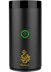 Alsaqer Car Bukhoor USB Type-C Power Bakhoor Rechargeable Electric Mini Portable Incense Burner, Black
