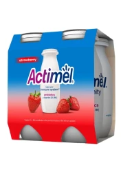 Actimel Strawberry Low Fat Dairy 93ml Pack of 4