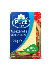 Puck Mozzarella Natural Cheese Slices, 150g