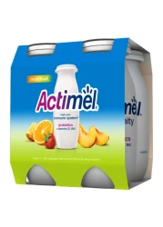 Actimel Multi-Fruit Flavored Low Fat Dairy Drink 93ml Pack of 4