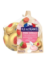 إيل دو فرانس قطع صغيرة من الجبن الكريمي الفرنسي بنكهة الفراولة 20 غرام حزمة من 8