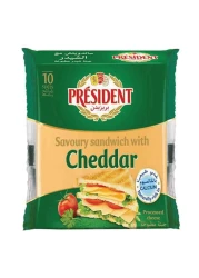 President Savoury Sandwich with Cheddar Slice Cheese 200g Pack of 2