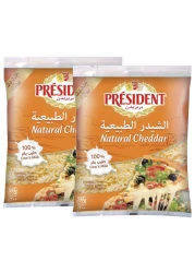 President Natural Cheddar Cheese 200g Pack of 2
