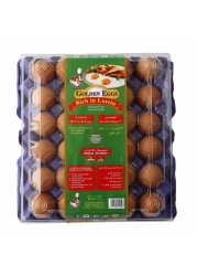 Al Jazira Golden Eggs Rich in Lutein Medium Brown/White Eggs 30 PCS