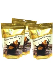 Khatt Chocolate Dates With Almond 3-Piece Pack