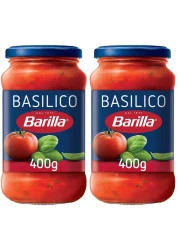 Barilla Basilico Sauce with 100% Italian Tomatoes 400g Pack of 2