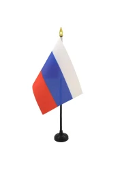 AZ FLAG Mini Russia Table Flag 15 x 10 cm Russian Office Flag 100 Polyester with Golden Tip Pole