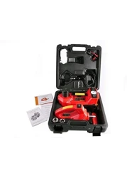 Toby's Automotive, Vehicle, Suv, Pick-Up 12V Dc 3 Ton Electric Hydraulic Floor Jack Set Of 3 Electric Jack And Air Pump And Electric Wrench -Red