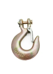 XMHF 14 Clevis Slip Hook Safety Latch Heavy Duty Grade 70 Forged Steel Towing Winch Hook