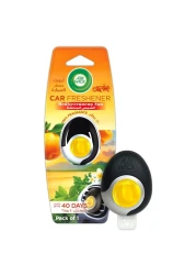 Air Wick Vent Clip Mediterranean Sun Car Air Freshener Yellow 2.5ml