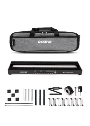 Ghost Fire Guitar Pedal Board with Built-in Isolated Power Supply Aluminum Alloy Effect Pedalboard with Carry Bag,PP series (PP1)