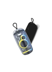 Green Lion Palma Pro Wireless Speaker, RGB Lights, Bluetooth 5.2, 2*8W Power, IPX6 Waterproof, 7H Playtime, 2400mAh Battery, TWS/FM/TF Card/USB Support, Type-C Charging - Black
