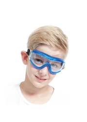 Jomixa Kids Safety Goggles, Kids Lab Goggles Anti-fog BB Gun Protective Glasses for Kids Age 3-19 and Adults (Blue)