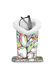 Fintie Plush Lined Eyeglasses Holder with Magnetic Base PU Leather Glasses Stand Case