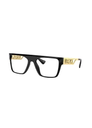 Versace VE 3326U GB1 Black/Gold Plastic Rectangle Eyeglasses 55mm