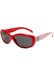 Roxy Girls' Dixie Chic Sunglasses, Pink Print Frame/Grey Lens, one Size