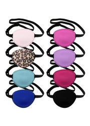 Geyoga 16 Pieces Eye Patches for Adults Soft Medical Eye Patches Adjustable Single Eye Patch Silk Single Eye Mask Eye Patches for Kids and Adult, 8 Color (mixed Colors, Stylish Style)