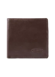 Big Skinny Mens World Leather BiFold Slim Wallet Holds Up to 35 Cards Brown